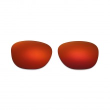 New Walleva Fire Red Polarized Replacement Lenses For Ray-Ban Clubmaster RB3016 49mm Sunglasses